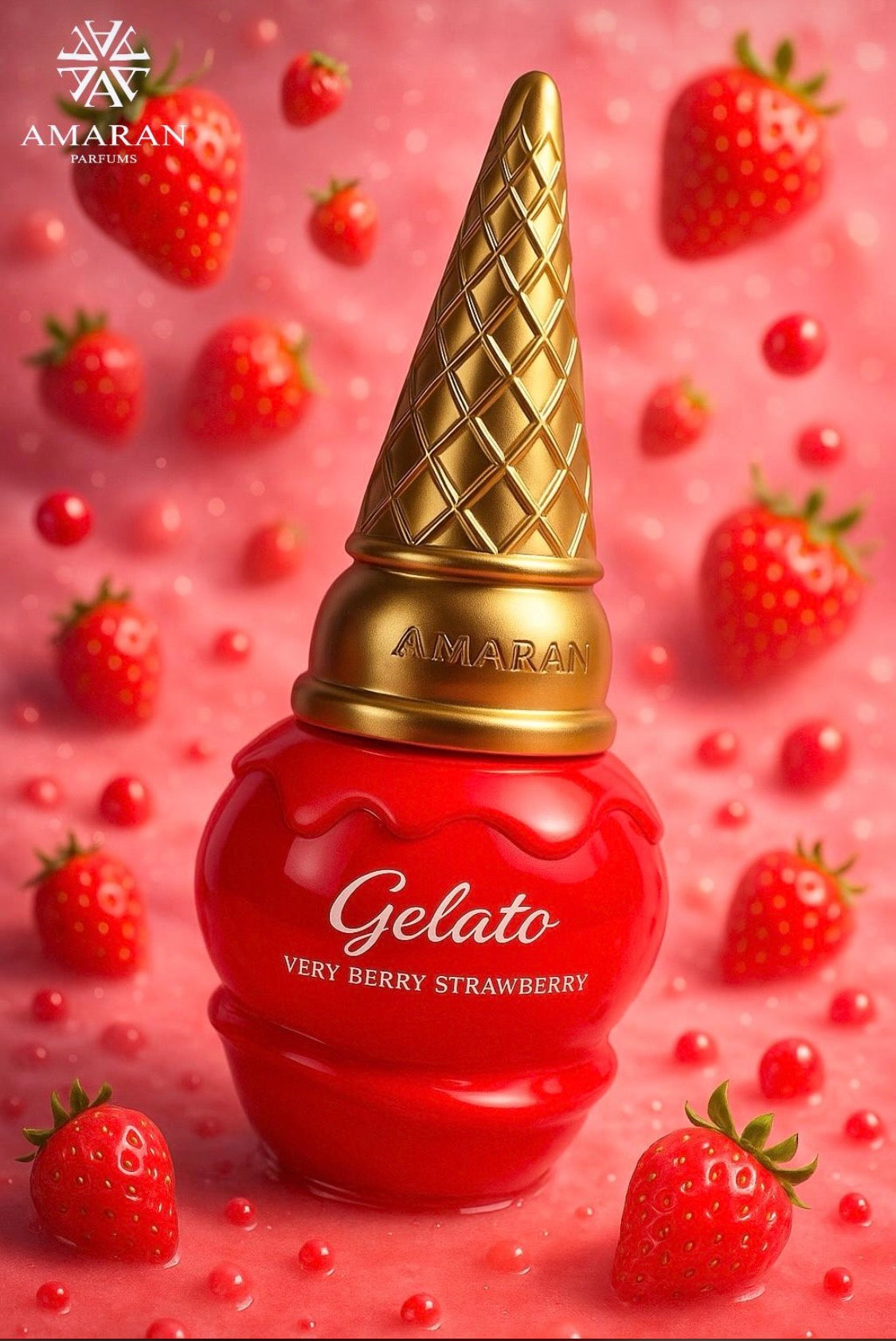 Amaran Gelato Very Berry Strawberry EDP 100ML/3.4 OZ Spray For Unisex