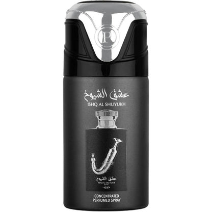 Lattafa Perfumed Ishq Al Shuyukh Silver Concentrated Spray Deodorant