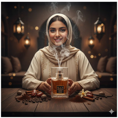 Lattafa Khamrah QAHWA EDP 100 ML/3.4 OZ Spray For Unisex