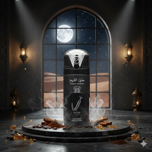 Lattafa Perfumed Ishq Al Shuyukh Silver Concentrated Spray Deodorant