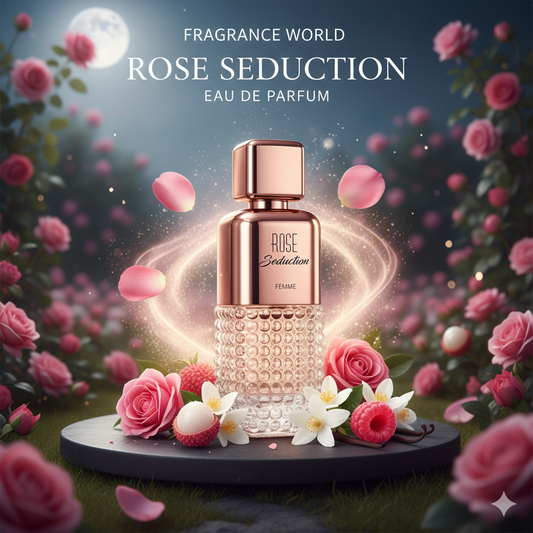 Fragrance World Rose Seduction Eau De Parfum 100ML / 3.4 OZ