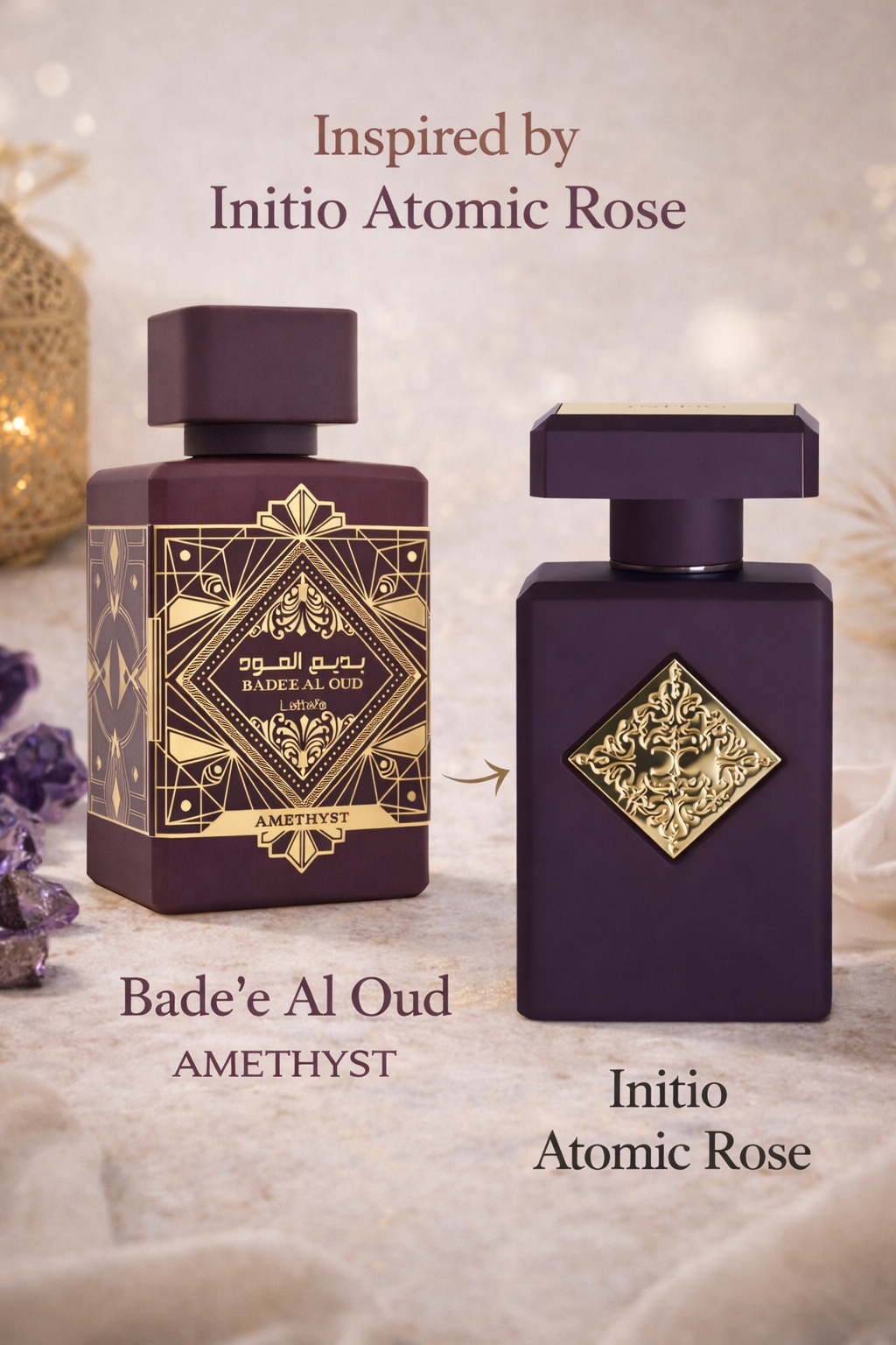 Lattafa Bade’e Al Oud Amethyst 3.4 OZ/100 ML Spray For Unisex