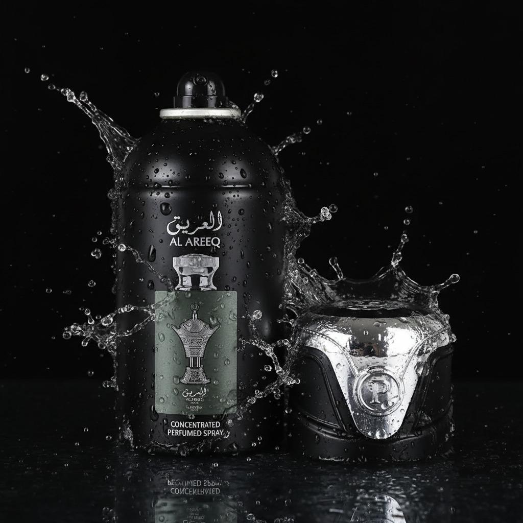 Lattafa Perfumed Al Areeq Silver Concentrated Spray Deodorant