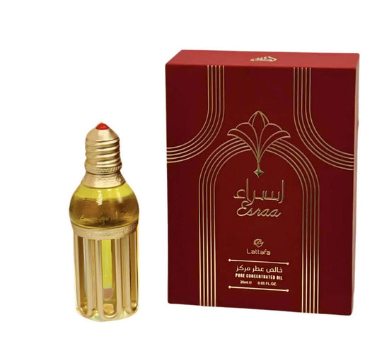 Lattafa Esraa Pure Concentrated Oil 20 ML/0.68 ML For Unisex